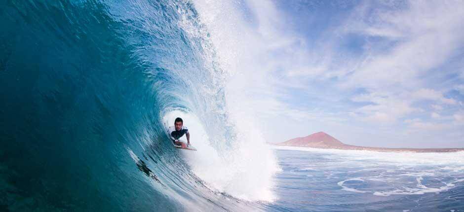 Bodyboardozás a Baja del Ganado környékén; Bodyboardozásra alkalmas helyszínek Lanzarotén 