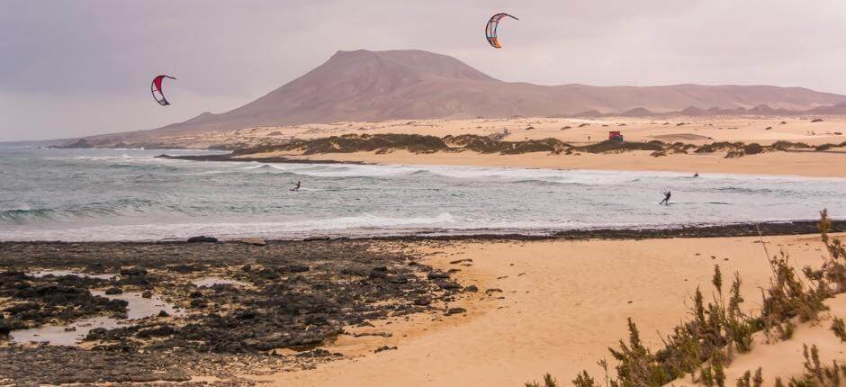 Kitesurf az El Burro strand környékén, Kitesurfözésre alkalmas helyszínek Fuerteventurán