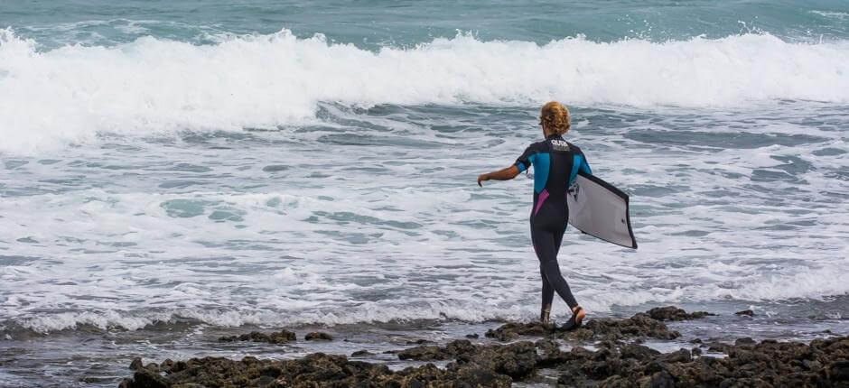 Bodyboardozás az El Burro környékén; Bodyboardozásra alkalmas helyszínek Fuerteventurán