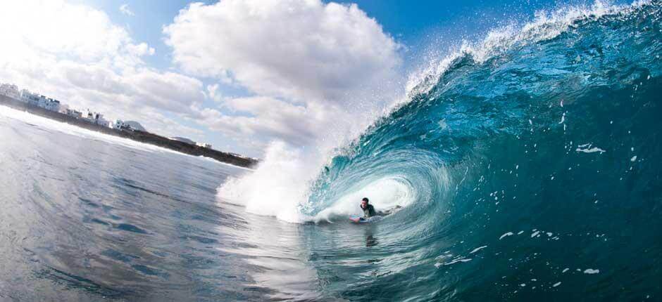 Bodyboardozás El Quemao környékén; Bodyboardozásra alkalmas helyszínek Lanzarotén