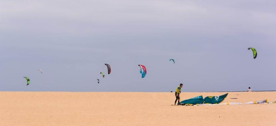 Kitesurfözés a Flag Beach strandon, Kitesurfözésre alkalmas helyszínek Fuerteventurán