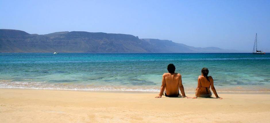 La Francesa strand Lanzarote népszerű strandjai