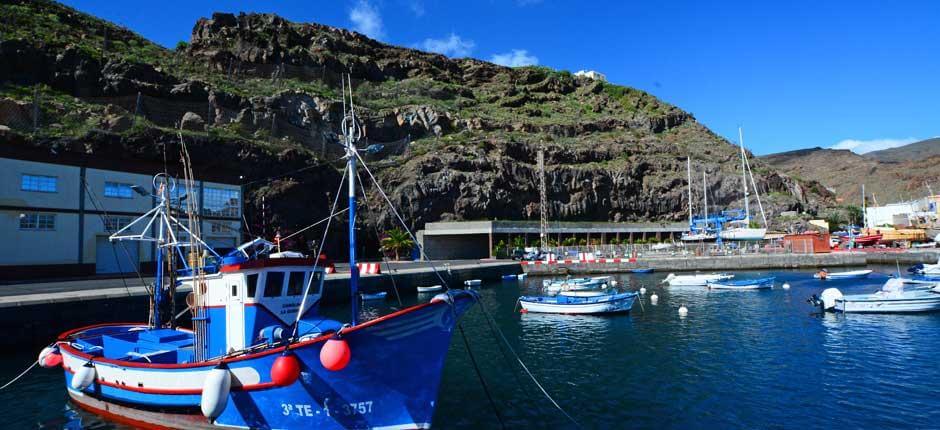 Playa de Santiago kikötője Kishajó- és jachtkikötők La Gomerán