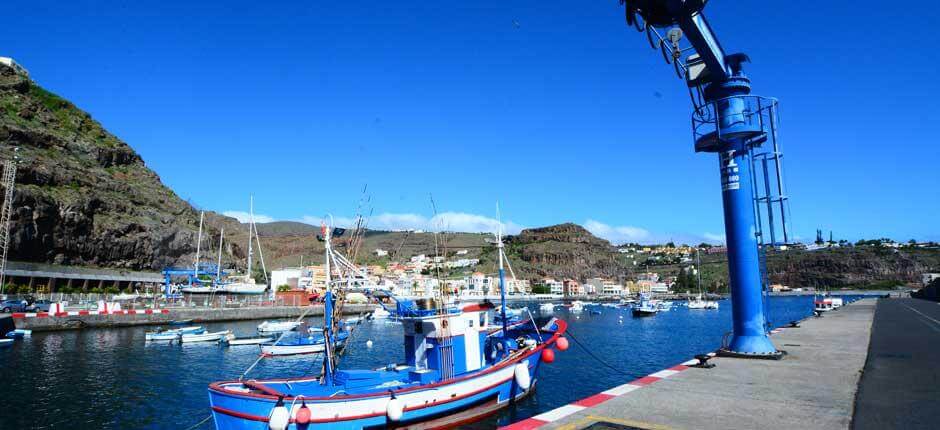 Playa de Santiago kikötője Kishajó- és jachtkikötők La Gomerán